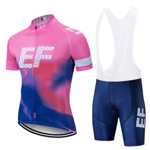 Completo Maglia + Pantaloncino con bretelle 2019 EF Education First Pro  Cycling Donna N001