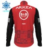 Completo Maglia ML + Pantaloncino con bretelle ML 2025 Arkea-B B Hotels Winter Invernale Rosso