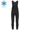 Completo Maglia ML + Pantaloncino con bretelle ML 2025 Visma Lease A Bike Winter Invernale Giallo