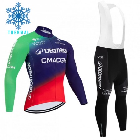 Completo Maglia ML + Pantaloncino con bretelle ML 2026 Decathlon CMA CGM Winter Invernale Blu Completo Maglia ML + Pantaloncino con bretelle ML 2026 Decathlon CMA CGM Winter Invernale Blu