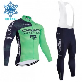 Completo Maglia ML + Pantaloncino con bretelle ML 2026 Orbea Factory Winter Invernale Verde