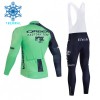 Completo Maglia ML + Pantaloncino con bretelle ML 2026 Orbea Factory Winter Invernale Verde