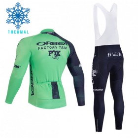 Completo Maglia ML + Pantaloncino con bretelle ML 2026 Orbea Factory Winter Invernale Verde