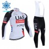 Completo Maglia ML + Pantaloncino con bretelle ML 2026 UAE TEAM EMIRATES XRG Winter Invernale Bianco Completo Maglia ML + Pantaloncino con bretelle ML 2026 UAE TEAM EMIRATES XRG Winter Invernale Bianco