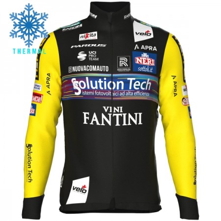 Maglia 2025 Solution Tech Vini Fantini Manica Lunga Winter Invernale Nero Maglia 2025 Solution Tech Vini Fantini Manica Lunga Winter Invernale Nero