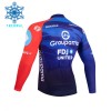 Maglia 2026 Groupama FDJ Manica Lunga Winter Invernale Blu