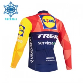 Maglia 2026 Lidl-Trek Manica Lunga Winter Invernale Blu