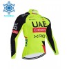 Maglia 2026 UAE TEAM EMIRATES XRG Manica Lunga Winter Invernale Giallo Maglia 2026 UAE TEAM EMIRATES XRG Manica Lunga Winter Invernale Giallo