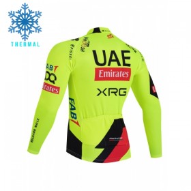 Maglia 2026 UAE TEAM EMIRATES XRG Manica Lunga Winter Invernale Giallo