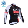 Maglia 2026 UAE TEAM EMIRATES XRG Manica Lunga Winter Invernale Nero Maglia 2026 UAE TEAM EMIRATES XRG Manica Lunga Winter Invernale Nero