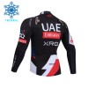Maglia 2026 UAE TEAM EMIRATES XRG Manica Lunga Winter Invernale Nero