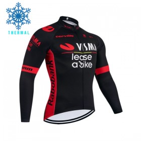 Maglia 2026 Visma Lease A Bike Manica Lunga Winter Invernale Nero