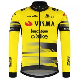Completo Maglia ML + Pantaloncino con bretelle ML 2025 Visma Lease A Bike Giallo