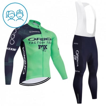 Completo Maglia ML + Pantaloncino con bretelle ML 2026 Orbea Factory Verde Bambini Completo Maglia ML + Pantaloncino con bretelle ML 2026 Orbea Factory Verde Bambini