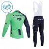 Completo Maglia ML + Pantaloncino con bretelle ML 2026 Orbea Factory Verde Bambini