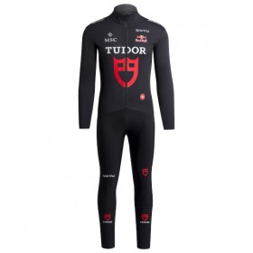 Completo Maglia ML + Pantaloncino con bretelle ML 2026 Tudor Pro Cycling Team Nero
