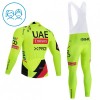 Completo Maglia ML + Pantaloncino con bretelle ML 2026 UAE TEAM EMIRATES XRG Giallo Bambini