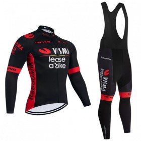Completo Maglia ML + Pantaloncino con bretelle ML 2026 Visma Lease A Bike Nero