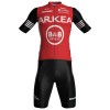 Completo Maglia + Pantaloncino con bretelle 2025 Arkea-B B Hotels Manica Corta Rosso Completo Maglia + Pantaloncino con bretelle 2025 Arkea-B B Hotels Manica Corta Rosso