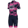 Completo Maglia + Pantaloncino con bretelle 2025 Hagens Berman Jayco Manica Corta Rosa Completo Maglia + Pantaloncino con bretelle 2025 Hagens Berman Jayco Manica Corta Rosa