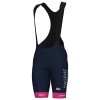 Completo Maglia + Pantaloncino con bretelle 2025 Hagens Berman Jayco Manica Corta Rosa