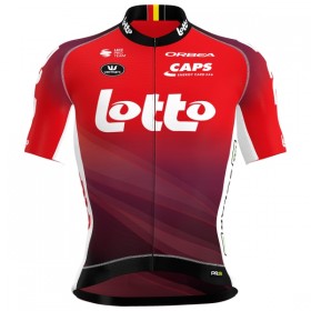Completo Maglia + Pantaloncino con bretelle 2025 Lotto Manica Corta Rosso