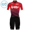 Completo Maglia + Pantaloncino con bretelle 2025 Lotto Manica Corta Rosso Bambini Completo Maglia + Pantaloncino con bretelle 2025 Lotto Manica Corta Rosso Bambini