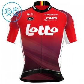 Completo Maglia + Pantaloncino con bretelle 2025 Lotto Manica Corta Rosso Bambini