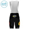 Completo Maglia + Pantaloncino con bretelle 2025 Pauwels Sauzen Cibel Clementines Manica Corta Rosso Bambini