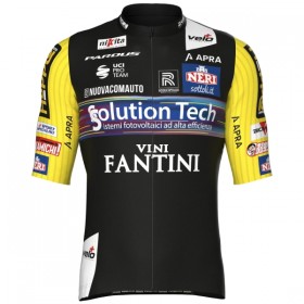 Completo Maglia + Pantaloncino con bretelle 2025 Solution Tech Vini Fantini Manica Corta Nero