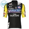 Completo Maglia + Pantaloncino con bretelle 2025 Solution Tech Vini Fantini Manica Corta Nero Bambini