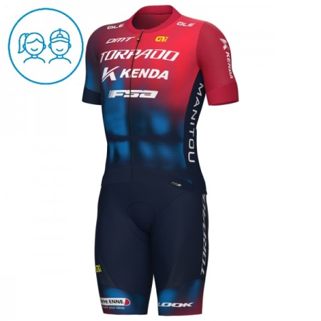 Completo Maglia + Pantaloncino con bretelle 2025 Torpado Kenda Factory Manica Corta Rosso Bambini Completo Maglia + Pantaloncino con bretelle 2025 Torpado Kenda Factory Manica Corta Rosso Bambini