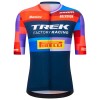 Completo Maglia + Pantaloncino con bretelle 2025 Trek Factory Racing Manica Corta Blu