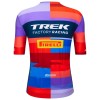 Completo Maglia + Pantaloncino con bretelle 2025 Trek Factory Racing Manica Corta Blu