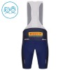 Completo Maglia + Pantaloncino con bretelle 2025 Trek Factory Racing Manica Corta Blu Bambini