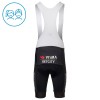 Completo Maglia + Pantaloncino con bretelle 2025 Visma Lease A Bike Campione Del Belgio Manica Corta Giallo Bambini