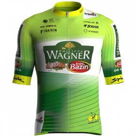 Completo Maglia + Pantaloncino con bretelle 2025 Wagner Bazin WB Manica Corta Verde