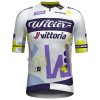Completo Maglia + Pantaloncino con bretelle 2025 Wilier Vittoria MTB Factory Team Manica Corta Bianco
