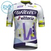 Completo Maglia + Pantaloncino con bretelle 2025 Wilier Vittoria MTB Factory Team Manica Corta Bianco Bambini