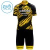Completo Maglia + Pantaloncino con bretelle 2025 X-Sauce Factory Team Manica Corta Nero Bambini Completo Maglia + Pantaloncino con bretelle 2025 X-Sauce Factory Team Manica Corta Nero Bambini