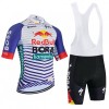 Completo Maglia + Pantaloncino con bretelle 2026 BORA-Hansgrohe Bull Manica Corta Rosso Bianco Completo Maglia + Pantaloncino con bretelle 2026 BORA-Hansgrohe Bull Manica Corta Rosso Bianco