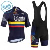 Completo Maglia + Pantaloncino con bretelle 2026 Colombia Manica Corta Nero Bambini Completo Maglia + Pantaloncino con bretelle 2026 Colombia Manica Corta Nero Bambini