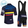 Completo Maglia + Pantaloncino con bretelle 2026 Colombia Manica Corta Nero Bambini