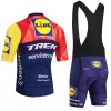 Completo Maglia + Pantaloncino con bretelle 2026 Lidl-Trek Manica Corta Blu