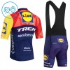Completo Maglia + Pantaloncino con bretelle 2026 Lidl-Trek Manica Corta Blu Bambini
