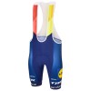 Completo Maglia + Pantaloncino con bretelle 2026 Lidl-Trek US-American Champion Manica Corta Blu