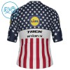 Completo Maglia + Pantaloncino con bretelle 2026 Lidl-Trek US-American Champion Manica Corta Blu Bambini