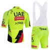 Completo Maglia + Pantaloncino con bretelle 2026 UAE TEAM EMIRATES XRG Manica Corta Giallo
