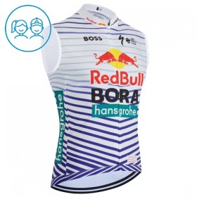 Gilet 2026 BORA-Hansgrohe Bull Rosso Bianco Bambini