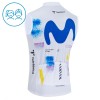 Gilet 2026 Movistar Team Bianco Bambini